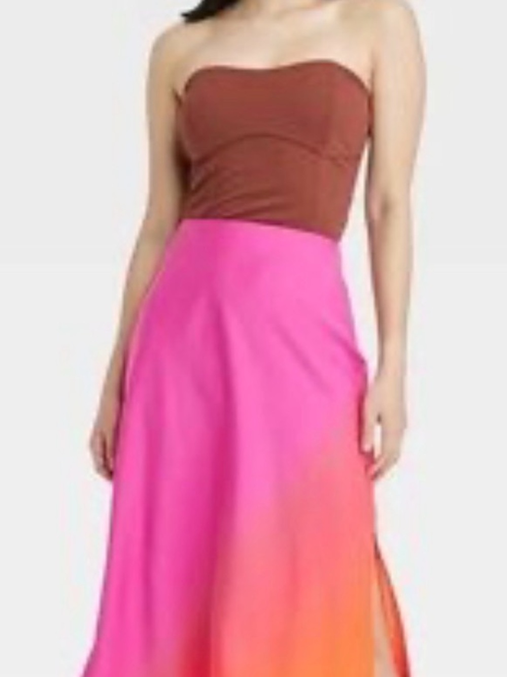 NWT Target a new day Pink to Orange Ombre A-Line Skirt